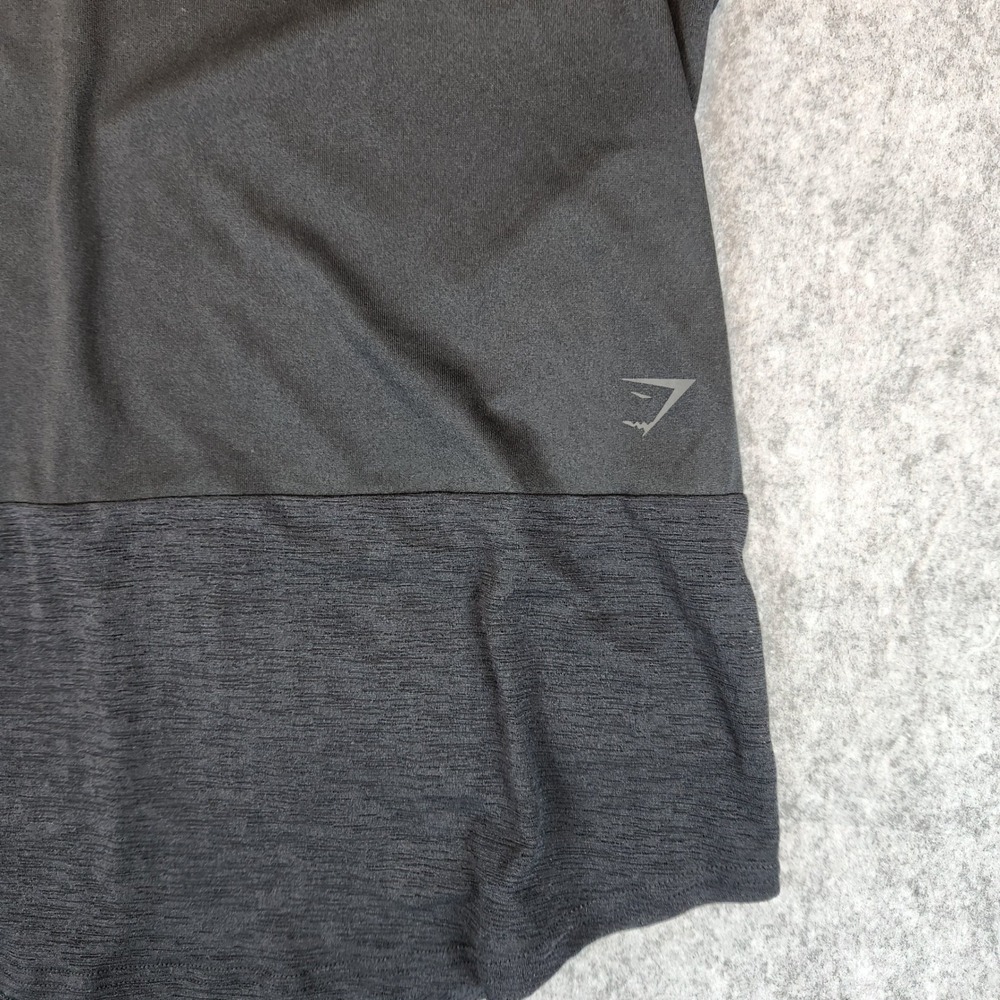 NWT Gymshark Whitney Longline Tee Women M‎ Black Mesh Workout Athletic Shirt - Picture 4 of 11